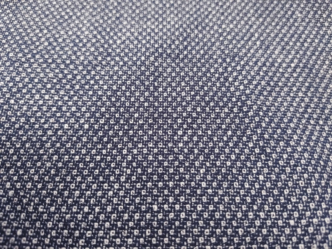 Medium Weight Linen Cotton Polyester Dobby Fabric 4636 - The Linen Lab - Navy(Dark)