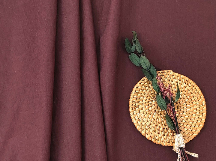 Medium Weight Linen Rayon Stretch Fabric - Versatile Material for Crafting and Apparel 6888 6889 - The Linen Lab - Brown