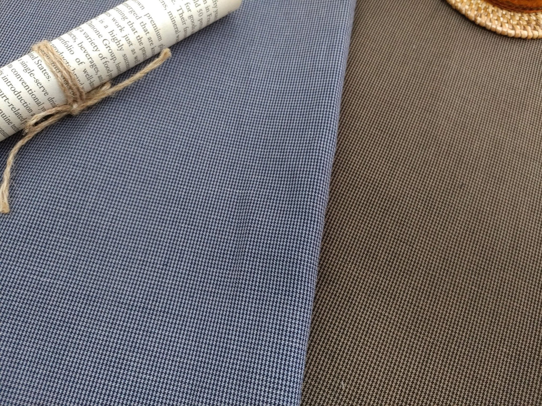 Mini Starcheck Gingham Bliss: Linen Cotton Ramie Fabric 3028 3241 - The Linen Lab - Grey