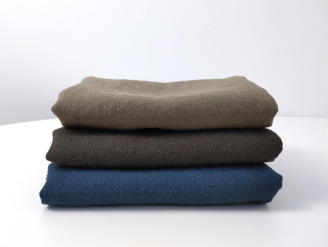 Premium 100% Linen Fabric - 9S High Twisted Yarn for Luxurious Textiles and Crafting Excellence 6772 6481 6480 - The Linen Lab - Blue