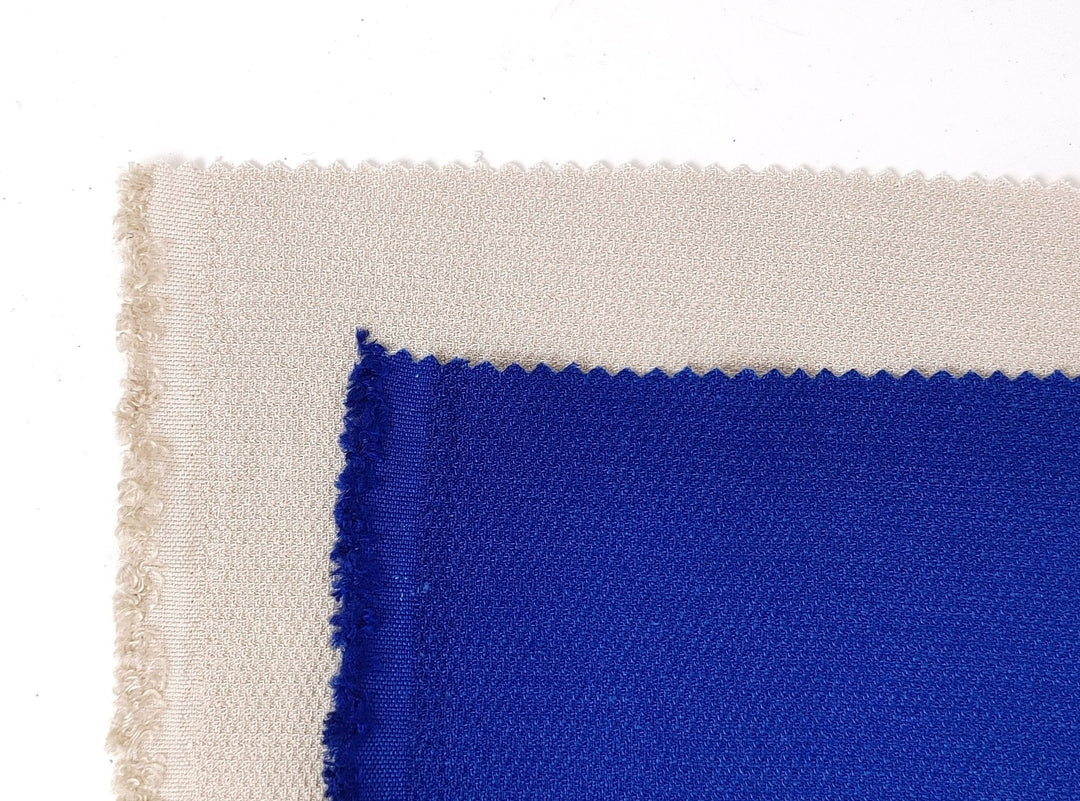 Premium Linen Rayon Tencel Dobby Stretch Fabric - Soft, Breathable, Versatile Material for Clothing and Crafts 7232 7233 - The Linen Lab - Blue