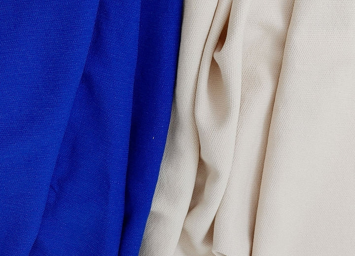 Premium Linen Rayon Tencel Dobby Stretch Fabric - Soft, Breathable, Versatile Material for Clothing and Crafts 7232 7233 - The Linen Lab - Blue