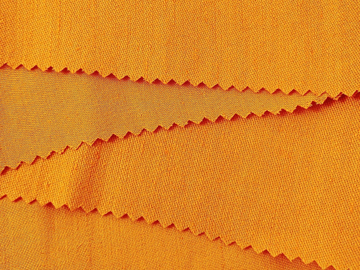 Satin Elegance: Linen Rayon Fabric with Polished Satin Weave 6090 6620 6659 7472 7293 - The Linen Lab - Orange