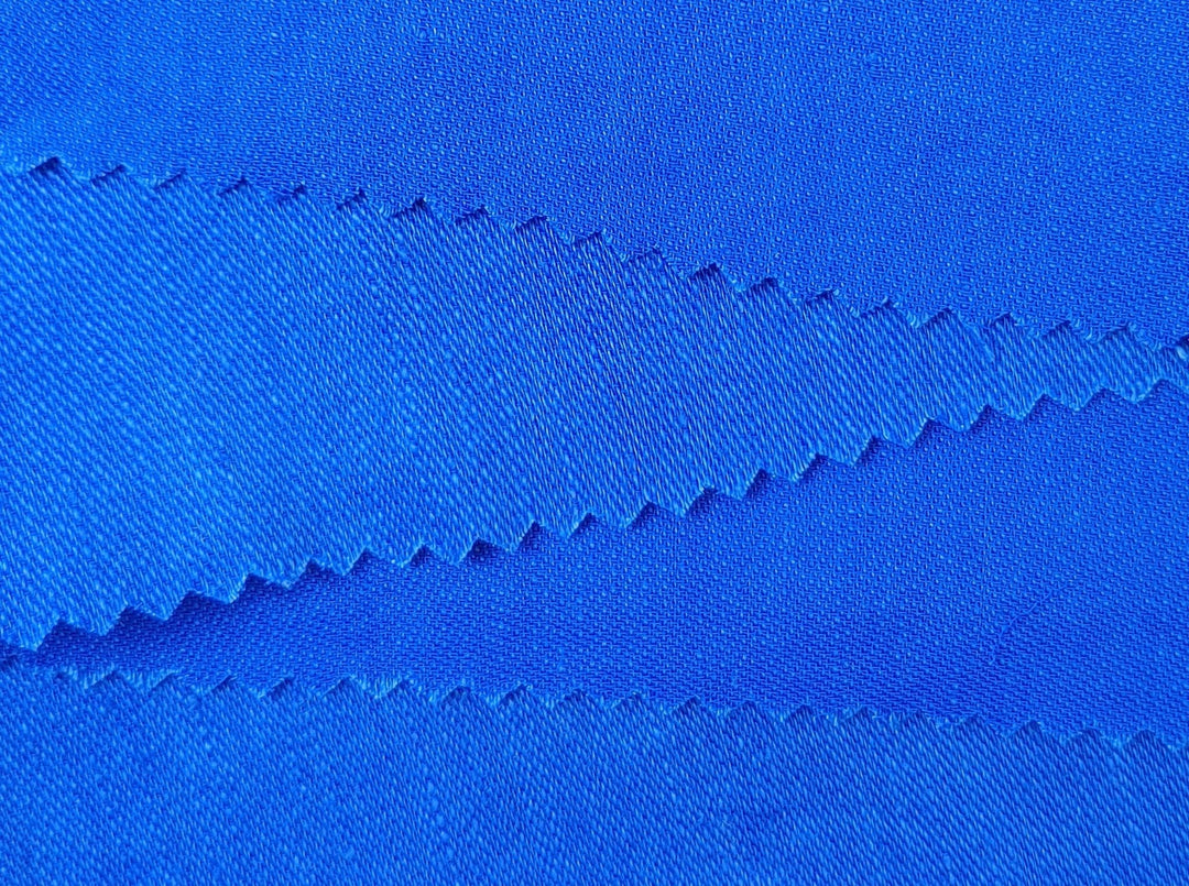 Satin Elegance: Linen Rayon Fabric with Polished Satin Weave 6090 6620 6659 7472 7293 - The Linen Lab - Red