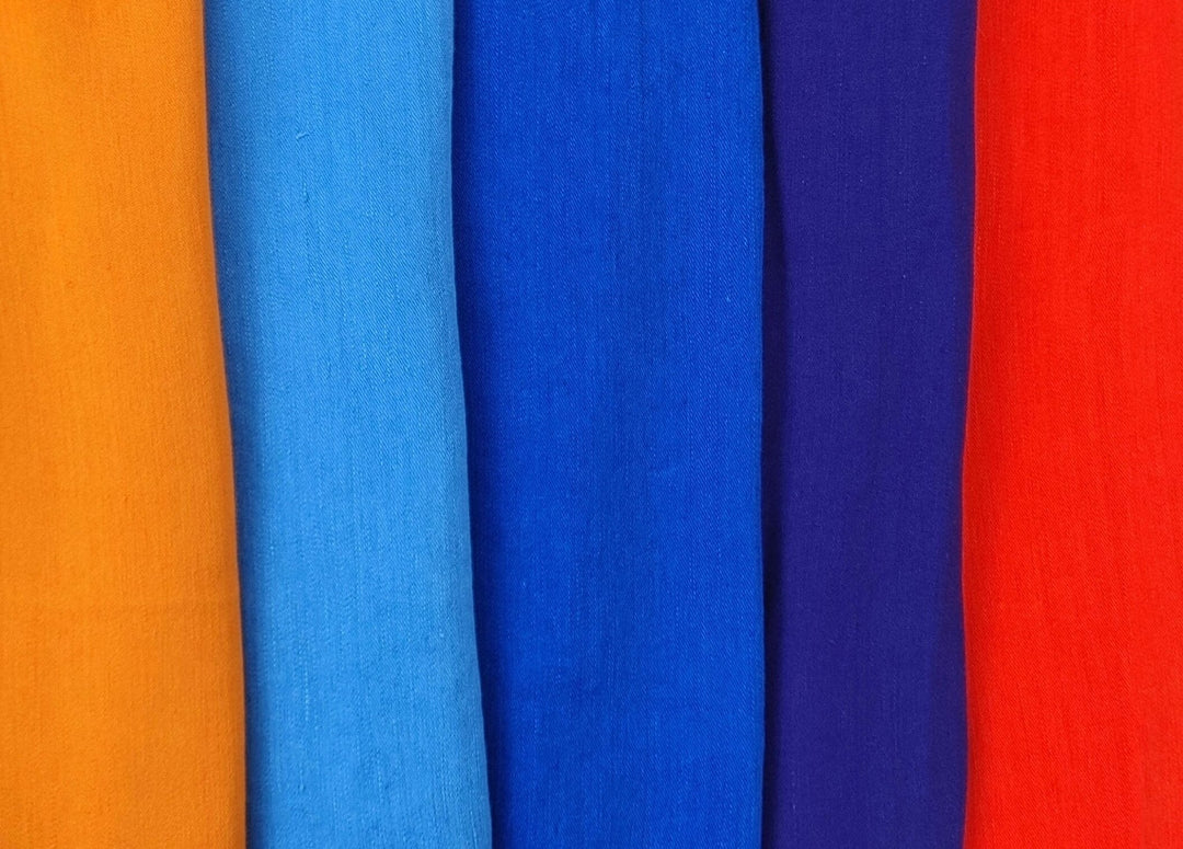 Satin Elegance: Linen Rayon Fabric with Polished Satin Weave 6090 6620 6659 7472 7293 - The Linen Lab - Red