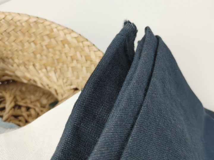 Silk Linen Canvas Mat Fabric 6555 6935 6494 - The Linen Lab - Grey(dark)