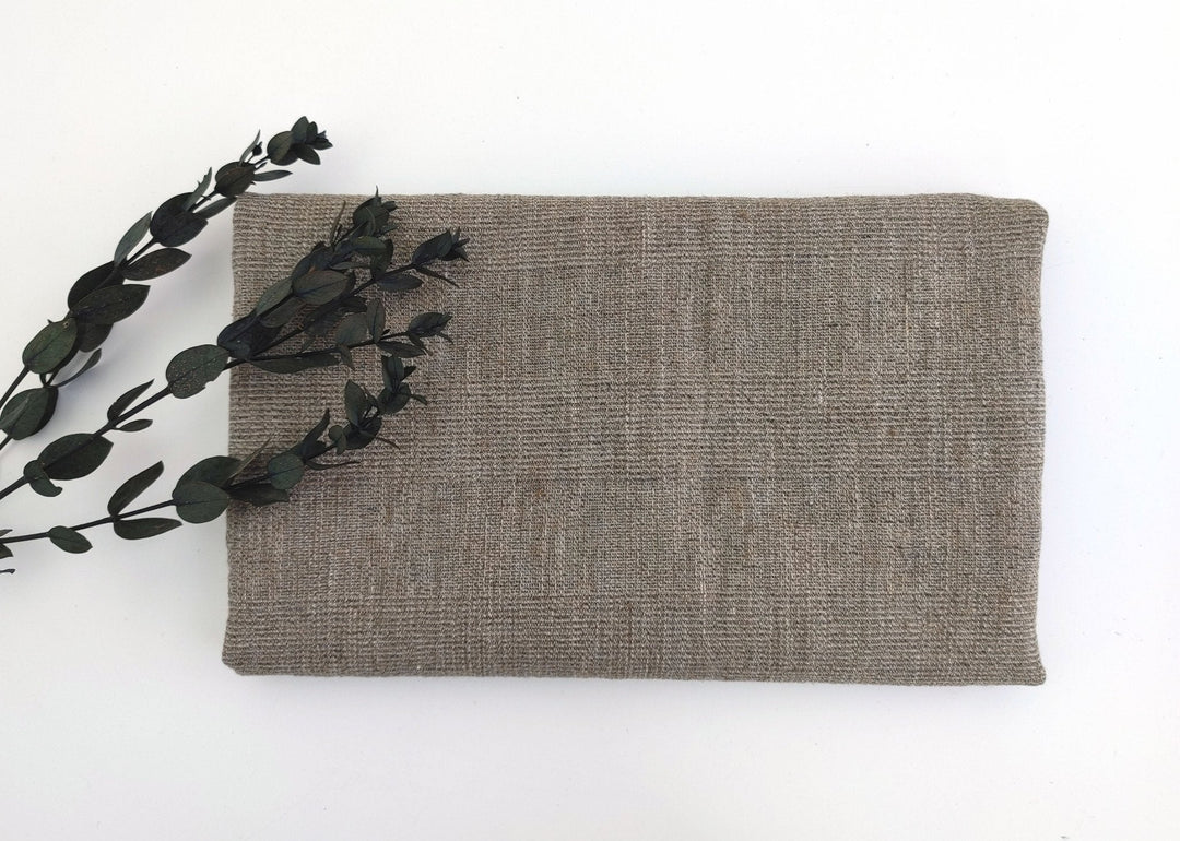 Sophisticated Threads: Linen Polyester Glen Plaid with Twisted Yarn 7121 7122 7611 - The Linen Lab - Beige